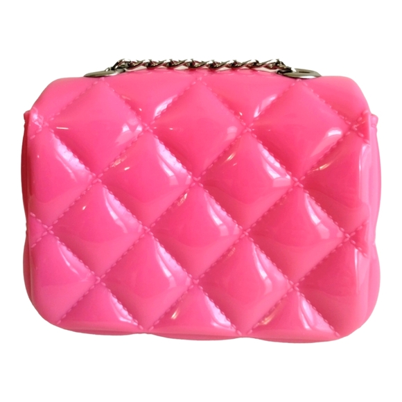 Barbie Miniso Barbiecore Y2K 90s Quilted Patent Purse - Picture 4 of 9